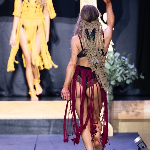 Tribal Handmade Macramé Headpiece - Picture 4 of 16